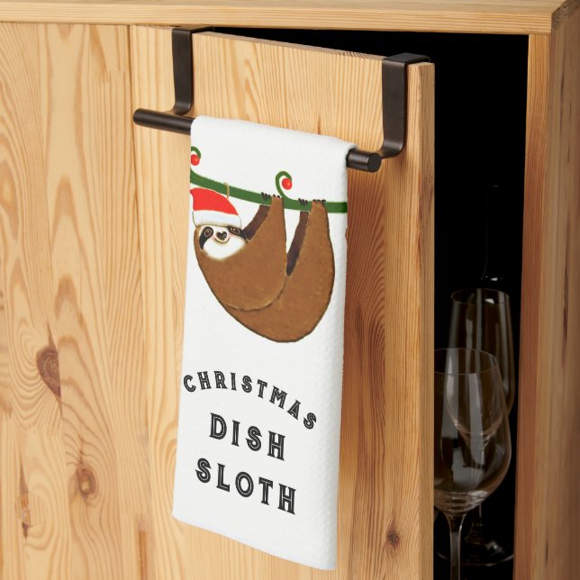 Linge De Cuisine Fête de Noël drôle (Pliage en tiers)