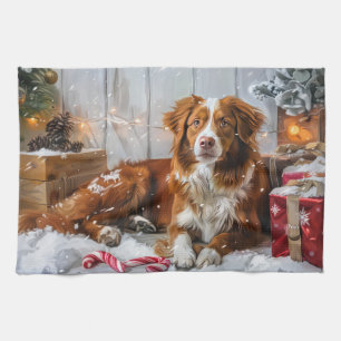 Linge De Cuisine Fête de Noël du chien de canard de la Nouvelle-Éco