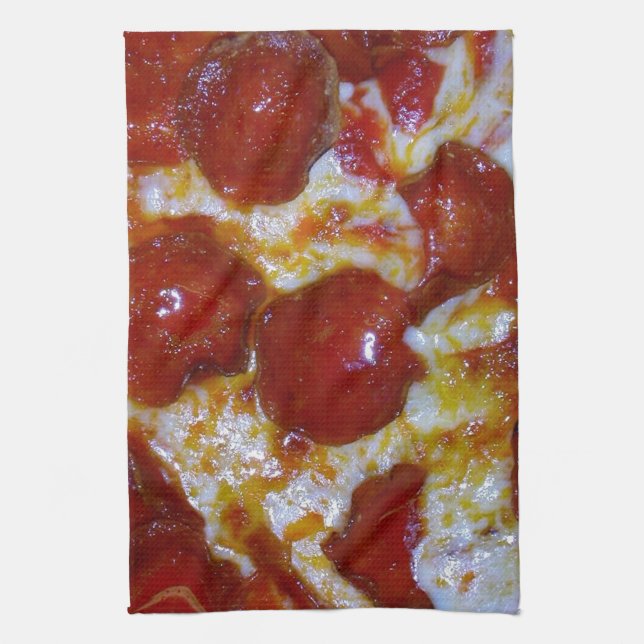 Linge De Cuisine Fête de pizza au fromage et pepperoni (Vertical)