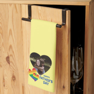Linge De Cuisine Fête des pères des Rainbow Hearts LGBT