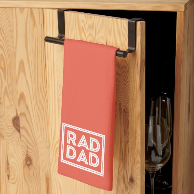 Linge De Cuisine fête des pères - Rad Papa (Pliage en tiers)