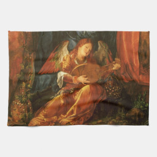 Linge De Cuisine Fête des Rose Garlands Ange par Albrecht Durer