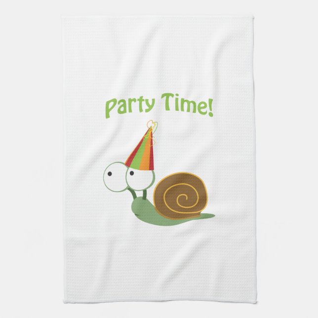 Linge De Cuisine Fête ! Escargot (Vertical)