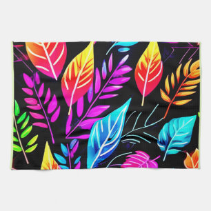 Linge De Cuisine Feuillage tropical : Art feuille