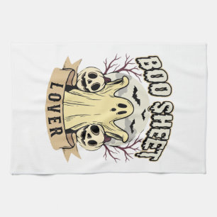 Linge De Cuisine Feuille de fantôme de l'amant de la lune d'Hallowe