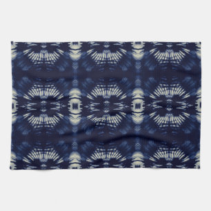 Linge De Cuisine Feuille de palmier en bleu de Delft Botanique mo