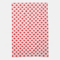 Feuille d'érable canadienne en rouge et blanc