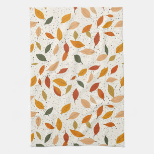 Linge De Cuisine Feuille inspirée de la nature rustique - Art botan