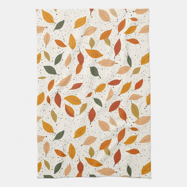 Linge De Cuisine Feuille inspirée de la nature rustique - Art botan (Vertical)