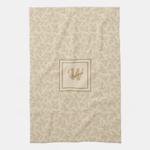 Linge De Cuisine Feuilles d'automne élégantes Ferme minimaliste p