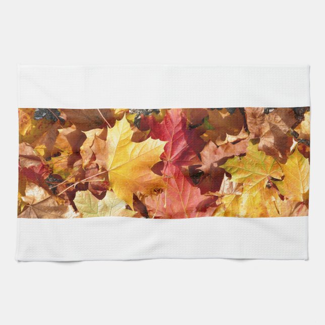 Linge De Cuisine Feuilles d'automne - Etonnant! (Horizontal)