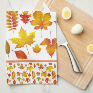 Linge De Cuisine Feuilles d'automne lumineuses