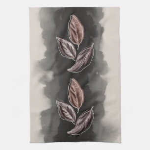 Linge De Cuisine Feuilles d'automne modernes du milieu du siècle