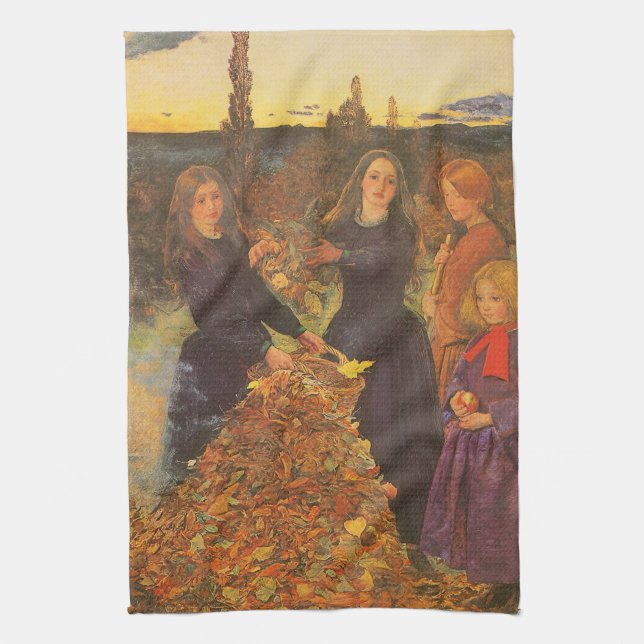 Linge De Cuisine Feuilles d'automne par Sir John Everett Millais (Vertical)