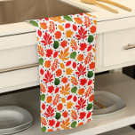 Linge De Cuisine Feuilles d'automne vibrantes Motif multicolores<br><div class="desc">Parfait pour les cadeaux d'automne et les occasions,  ce motif feuille plein de couleurs et de vibrations vous fera apprécier votre cuisine.</div>