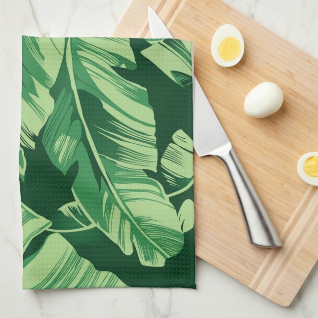 Linge De Cuisine Feuilles de bananier 2 (Quart Plié)
