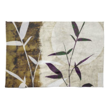 Feuilles de chute Brown de la lune de bambou