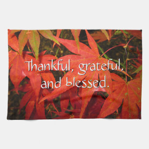 Linge De Cuisine Feuilles de l'érable Crimson - Thanksgiving person
