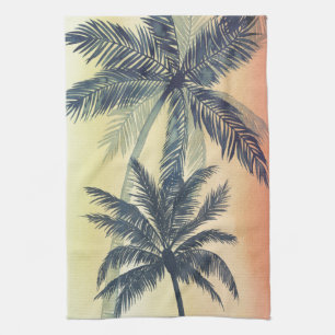 Linge De Cuisine Feuilles de palmiers tropicaux