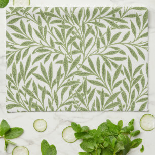 Linge De Cuisine Feuilles de saule victoriennes vintage par William