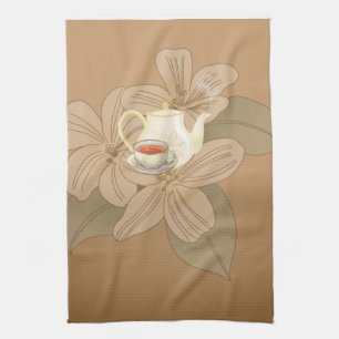 Linge De Cuisine Feuilles de thé et de thé