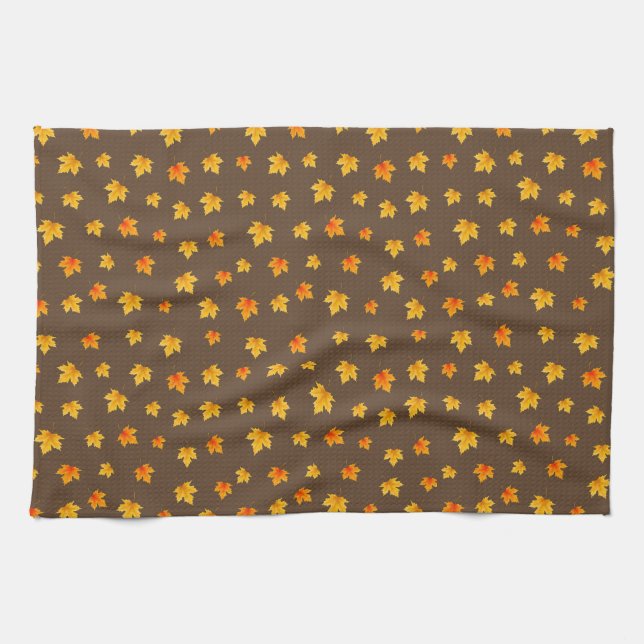 Linge De Cuisine Feuilles d'érable d'automne (Horizontal)