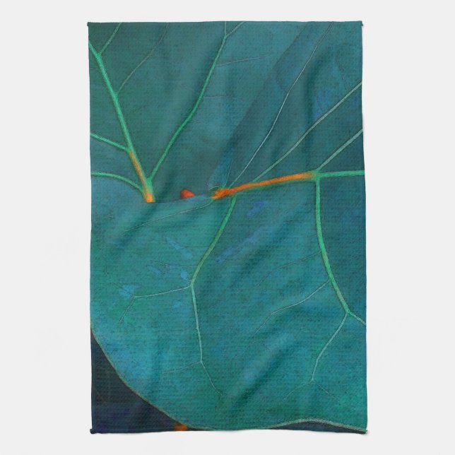 Linge De Cuisine Feuilles du Raisin marin (Vertical)