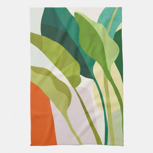 Linge De Cuisine Feuilles tropicaux (Vertical)