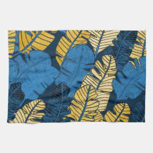 Linge De Cuisine Feuilles tropicaux tirés à la main : sans couture