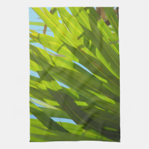 Linge De Cuisine Feuilles vertes, soleil et ciel bleu