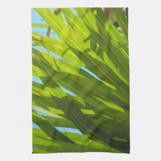 Linge De Cuisine Feuilles vertes, soleil et ciel bleu