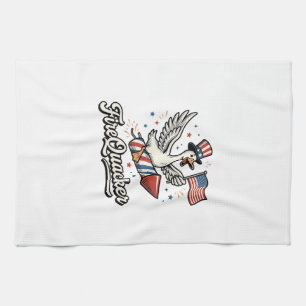 Linge De Cuisine FeuQuacker Oie Patriotique Vintage 4 juillet Dé