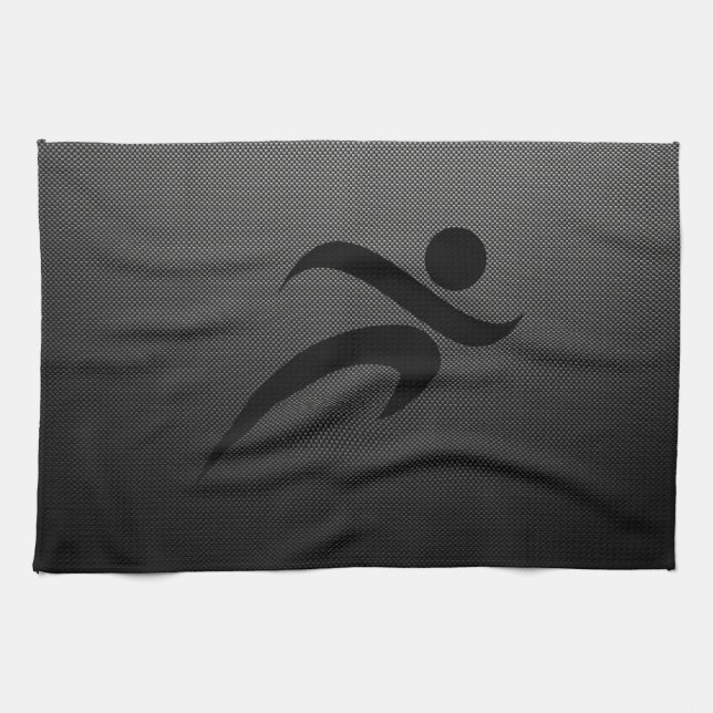 Linge De Cuisine Fibre de carbone de Faux ; Fonctionnement (Horizontal)