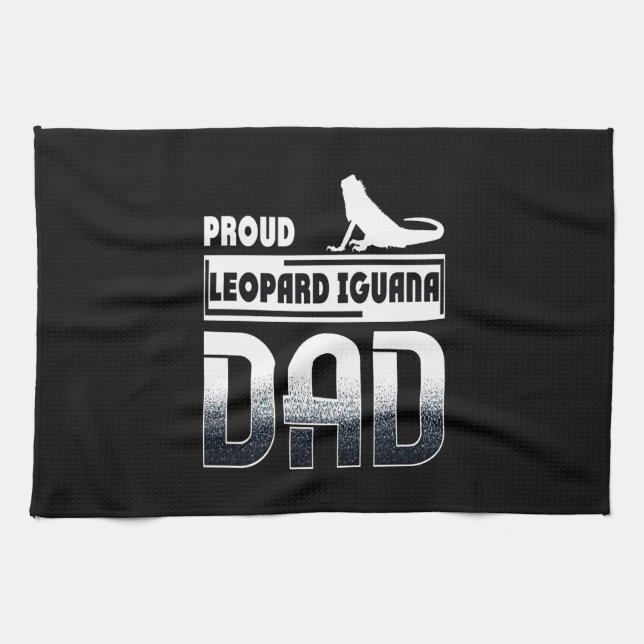 Linge De Cuisine Fière léopard Iguana Papa (Horizontal)