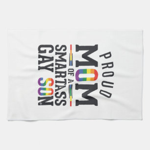 Linge De Cuisine Fière maman d'un fils gay insolent Vintage T-shirt