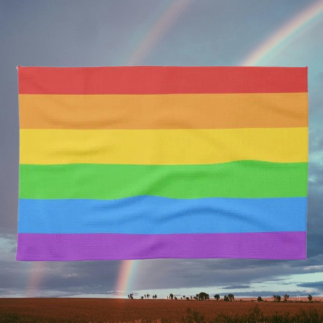 Linge De Cuisine Fierté dans chaque plat : Drapeau arc-en-ciel (Créateur téléchargé)