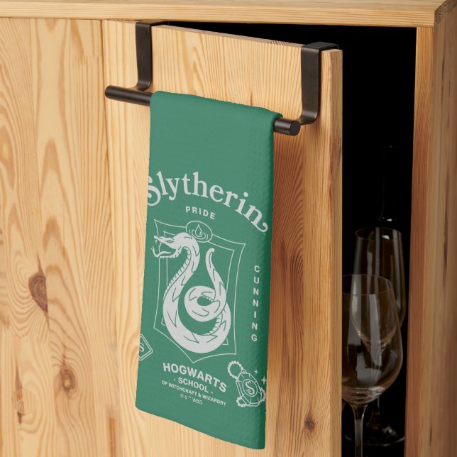 Linge De Cuisine Fierté SLYTHERIN™ Ambition Ruse Blason (Pliage en tiers)