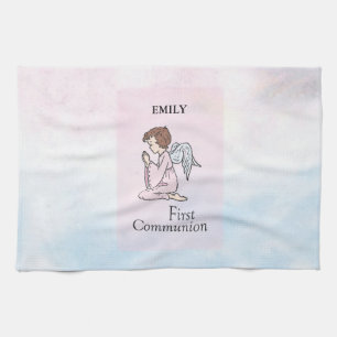 Linge De Cuisine Fille, ange de première communion