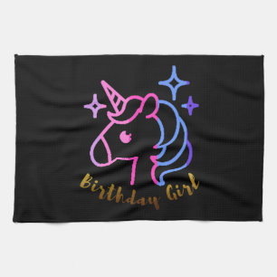 Linge De Cuisine Fille d'anniversaire licorne licorne licorne cadea