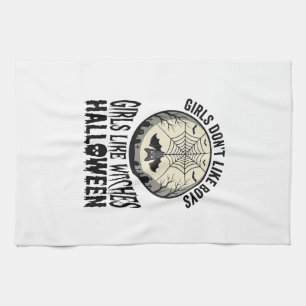Linge De Cuisine Filles comme sorcières Halloween Design Vector Vin
