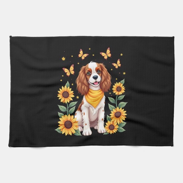 Linge De Cuisine Filles Femmes Maman Cavalier King Charles Spaniel  (Horizontal)