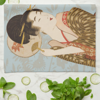 Linge De Cuisine Filles Geishas Japonaises Vintage en Kimonos
