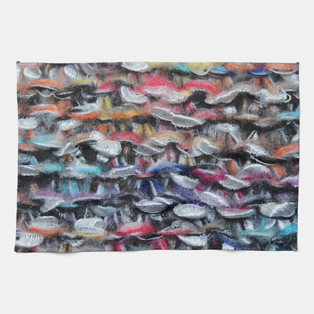 Linge De Cuisine Fils de laine Knit colorés (Horizontal)
