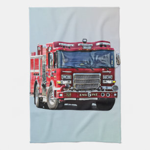 Linge De Cuisine Fire Engine