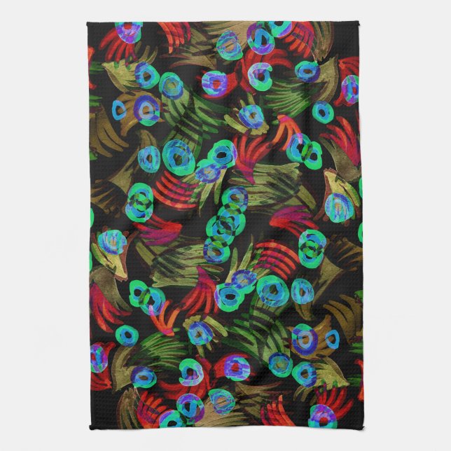 Linge De Cuisine Fireworks Toucan (Vertical)