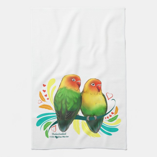 Linge De Cuisine Fischer Lovebirds (Vertical)