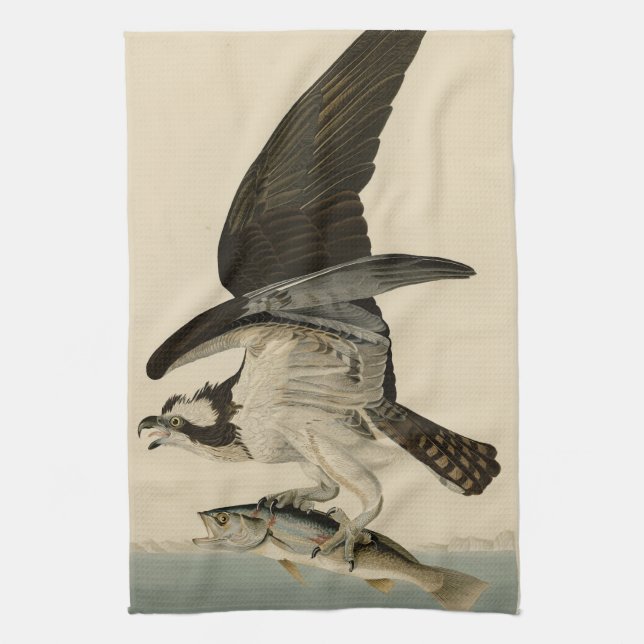 Linge De Cuisine Fish Hawk, Osprey, d'Audubon's Birds of America (Vertical)