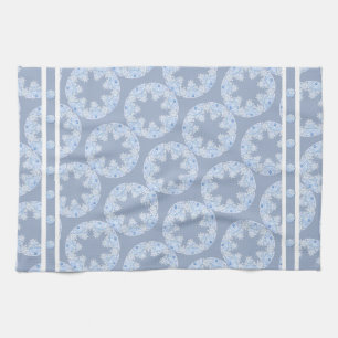 Linge De Cuisine Flacon de neige bleu glace