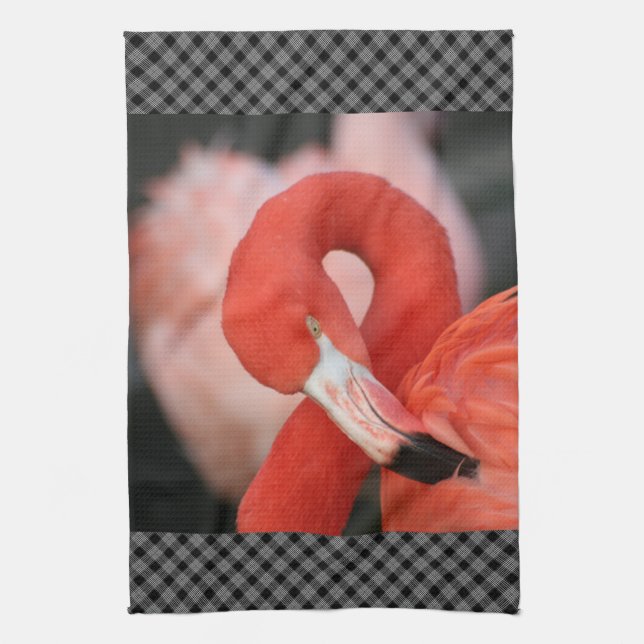 Linge De Cuisine Flamant rose 001 (Vertical)