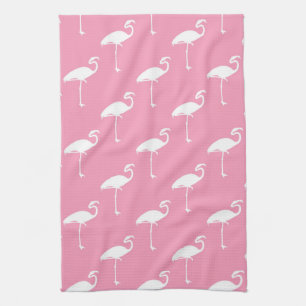 Linge De Cuisine Flamant rose blanc Flamants roses tropicaux Arriè